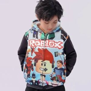 Roblox Kids' Unisex Graphic Zip-Up Hoodie
